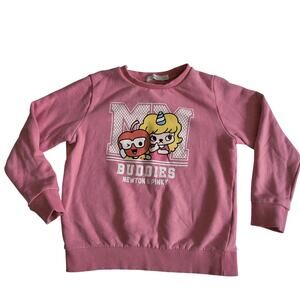 bossini BUDDIES Newton & Pinky "M" Monogram Crewneck Sweater Girls Size M 140/72
